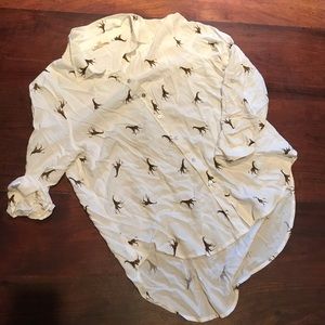 Giraffe Button Down